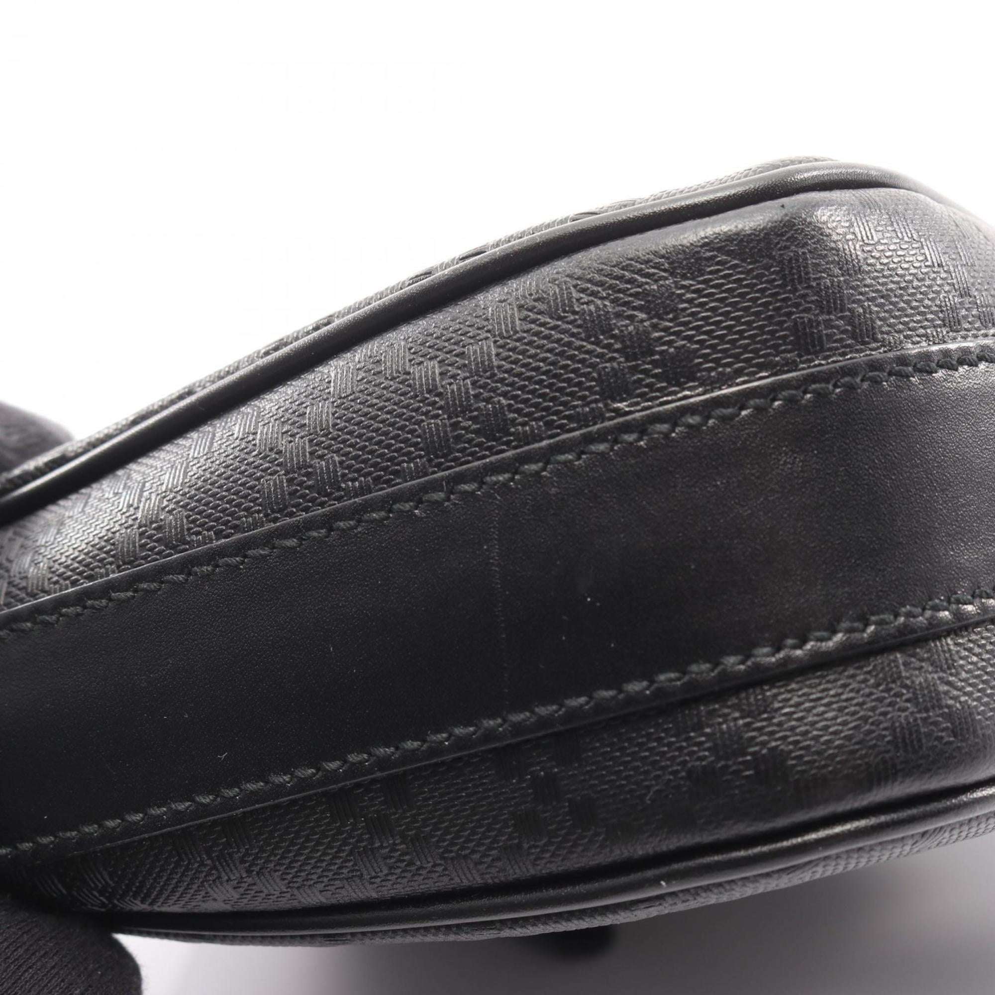 Gucci Black Coated Canvas Leather Shoulder Bag (Pre-Owned)