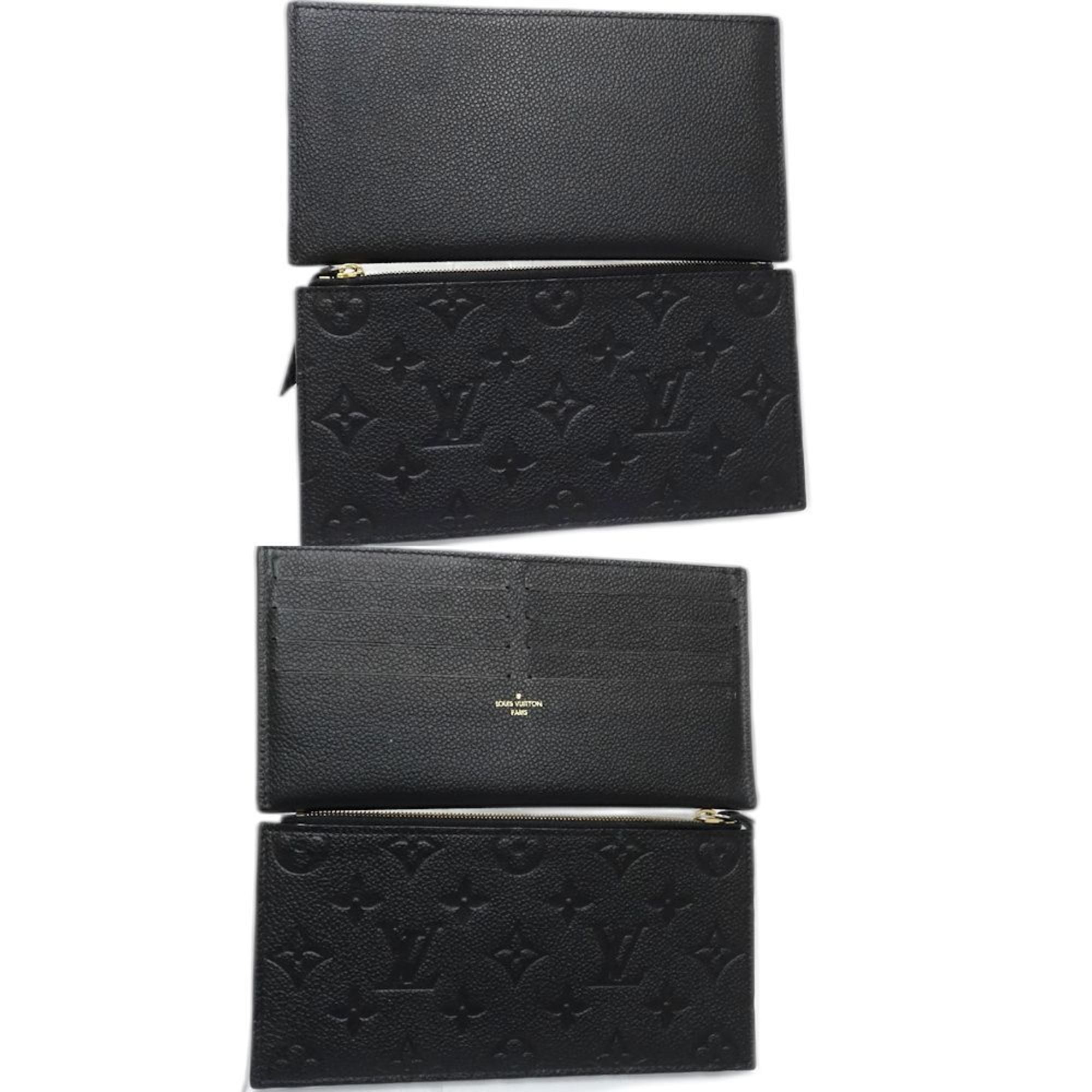 Louis Vuitton Noir Monogram Empreinte Chain/Shoulder Wallet (Pre-Owned)