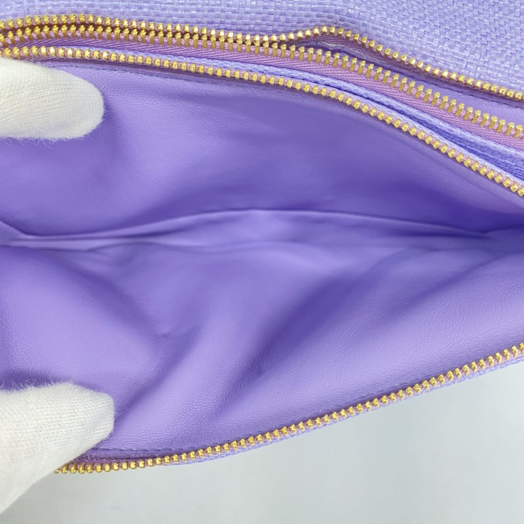 Salvatore Ferragamo Purple Canvas Shoulder Bag (Pre-Owned)