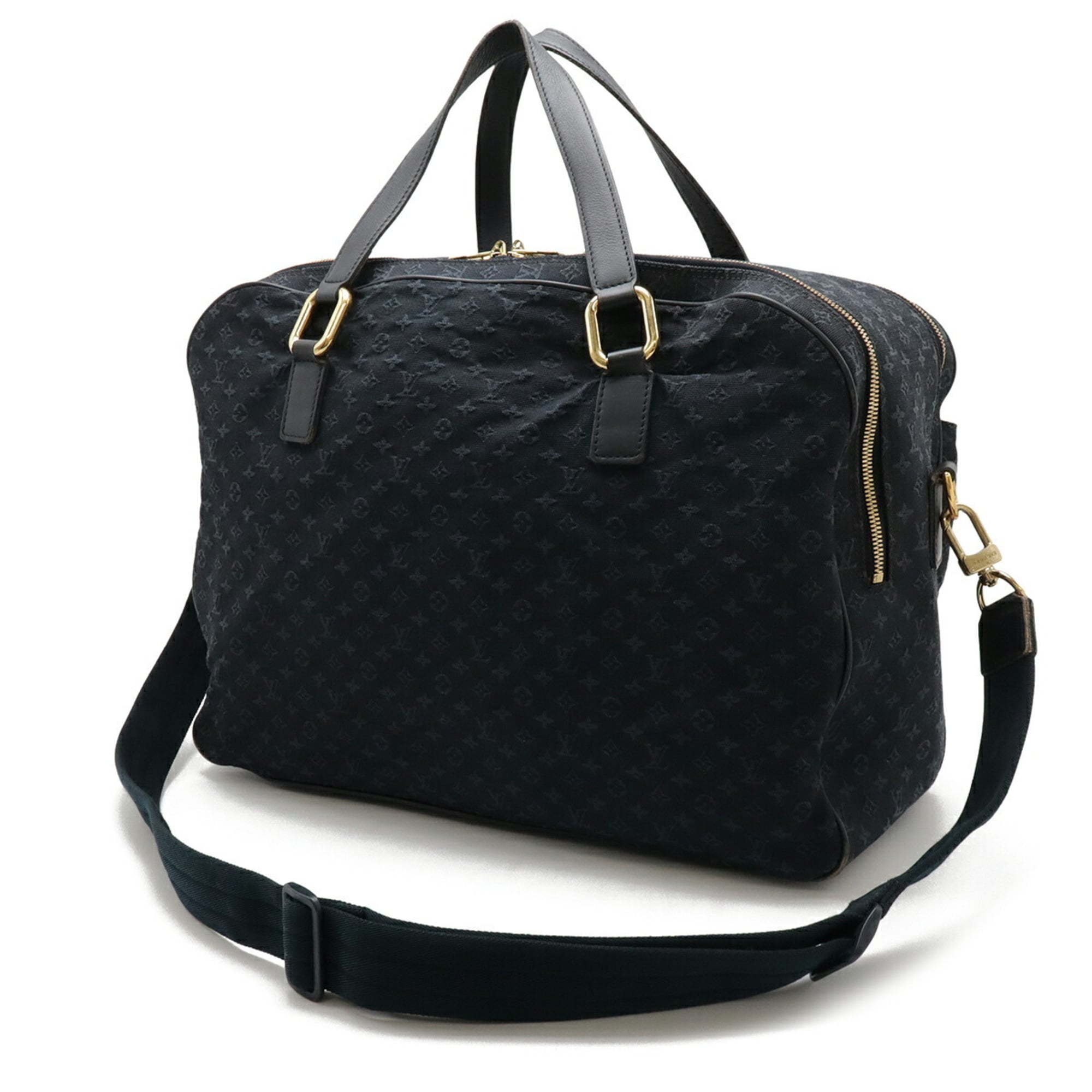 Louis Vuitton Monogram Mini Tst Blue Canvas Leather Boston Bag (Pre-Owned)