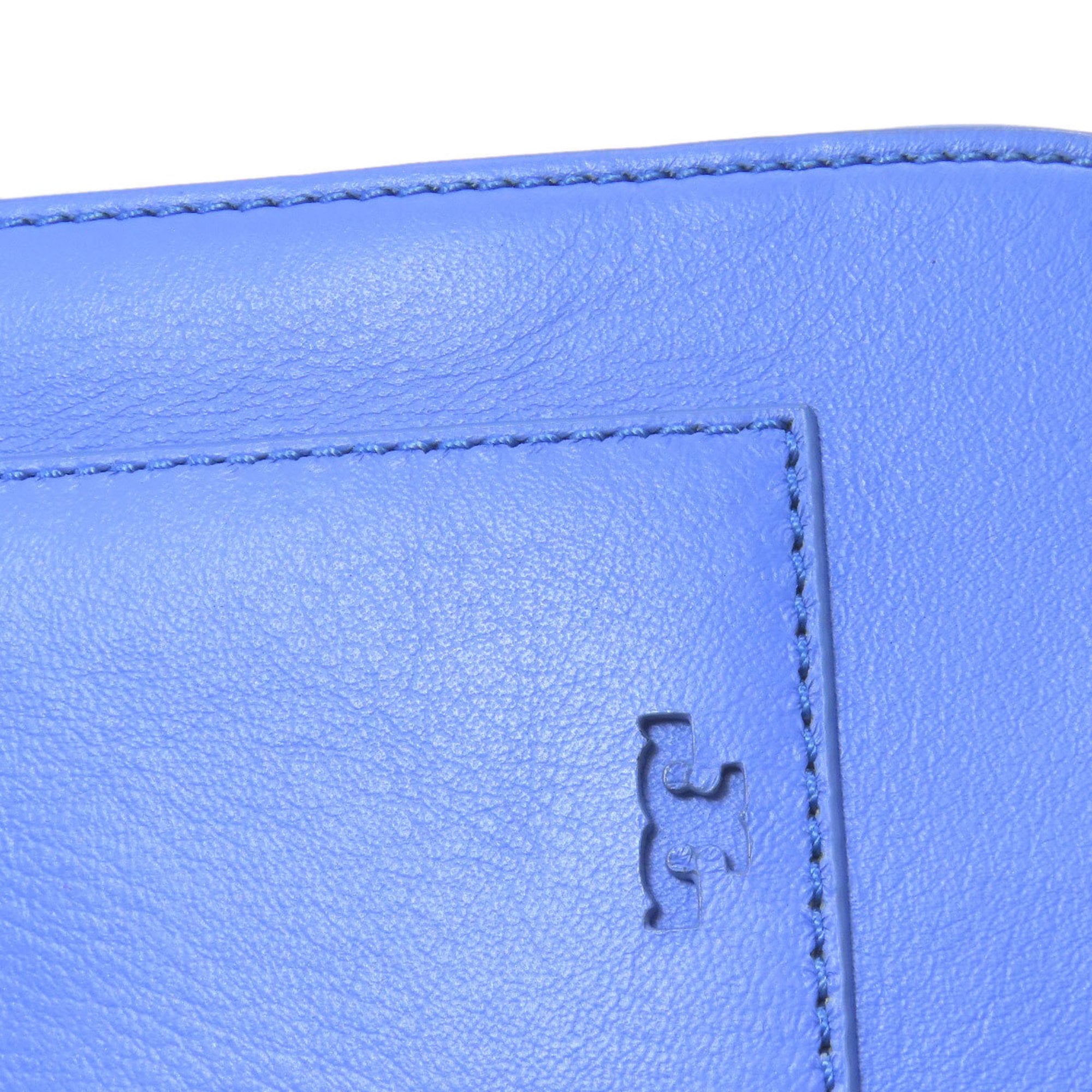Tory Burch Blue Leather Shoulder Bag (Pre-Owned)