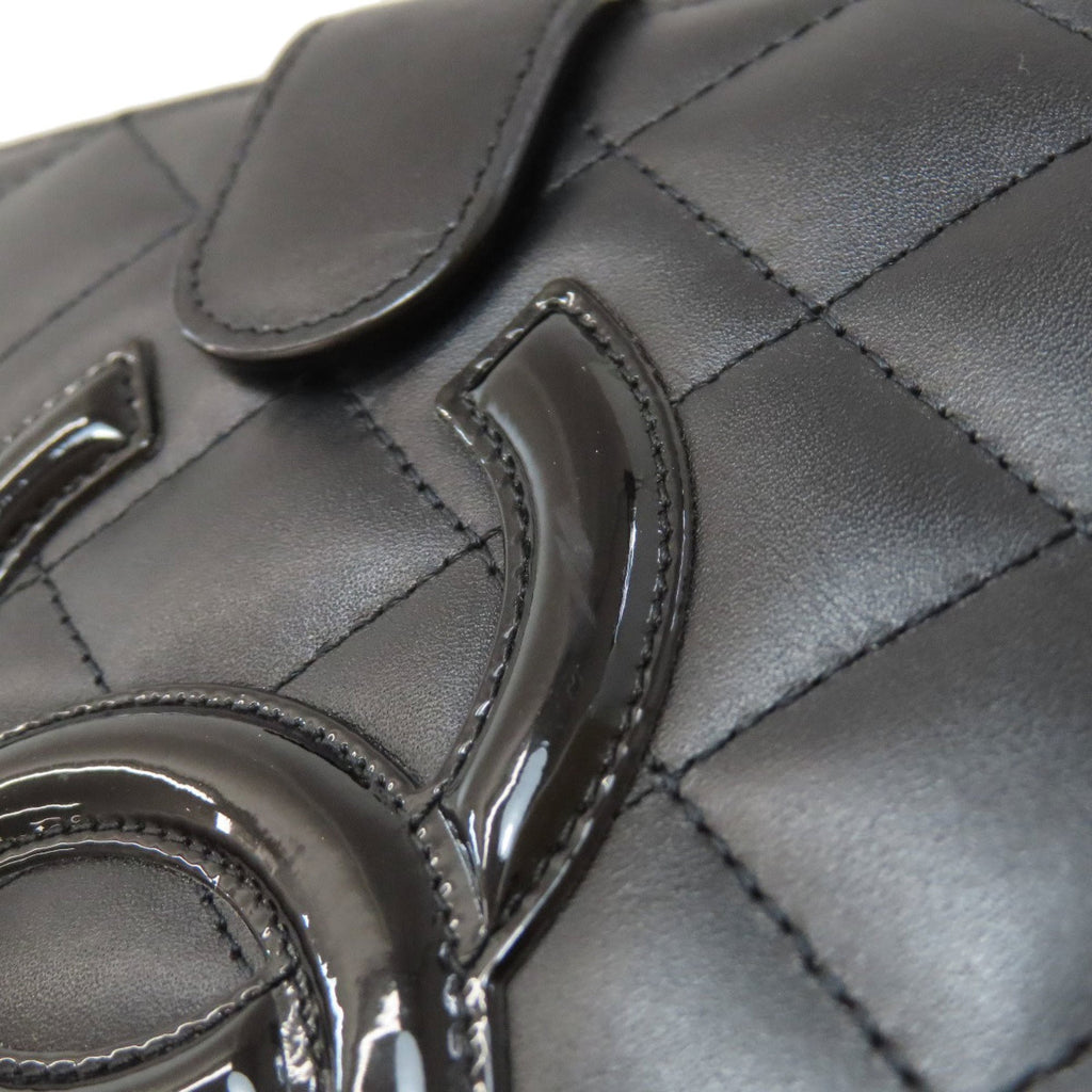 Chanel Black Leather Wallet (Bi-Fold) (Pre-Owned)