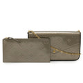 Louis Vuitton Gold Clutch Bag Pochette Shoulder Bag (Pre-Owned)