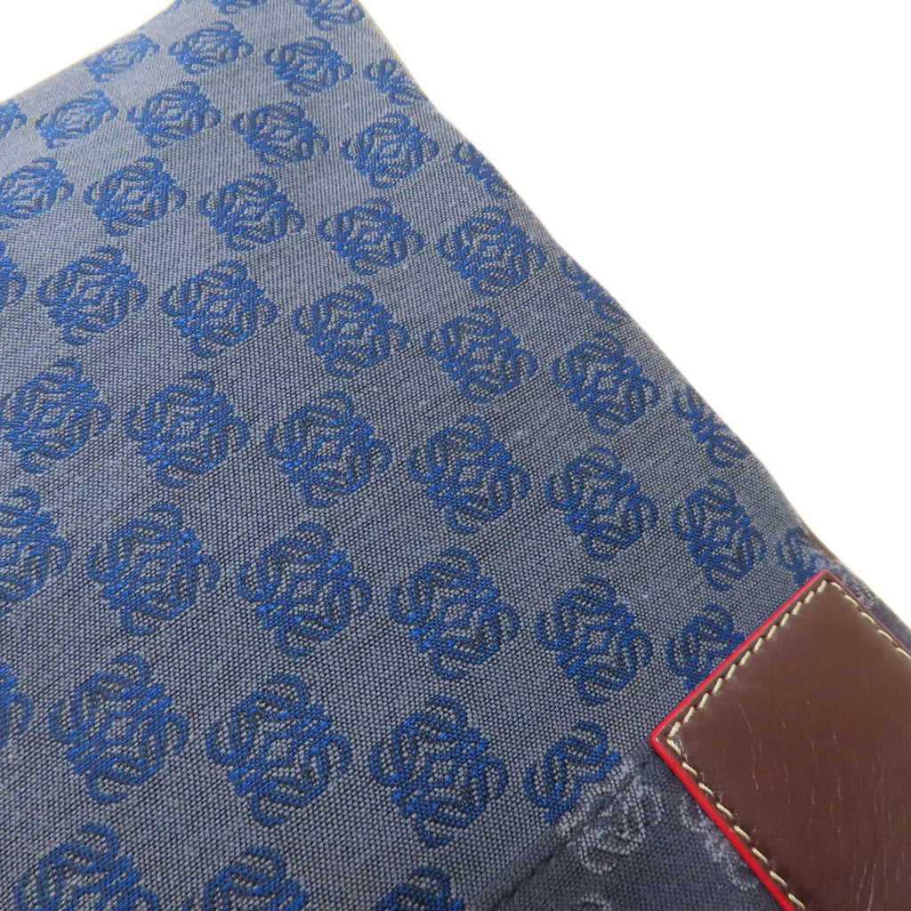 Loewe Blue Canvas Shoulder Bag (Pre-Owned)