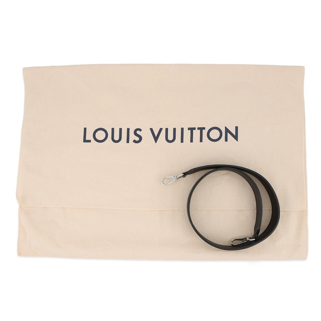 Louis Vuitton Black Noir Leather Handbag Shoulder Bag (Pre-Owned)