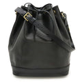 Louis Vuitton Black Noir Epi Leather Shoulder Bag (Pre-Owned)