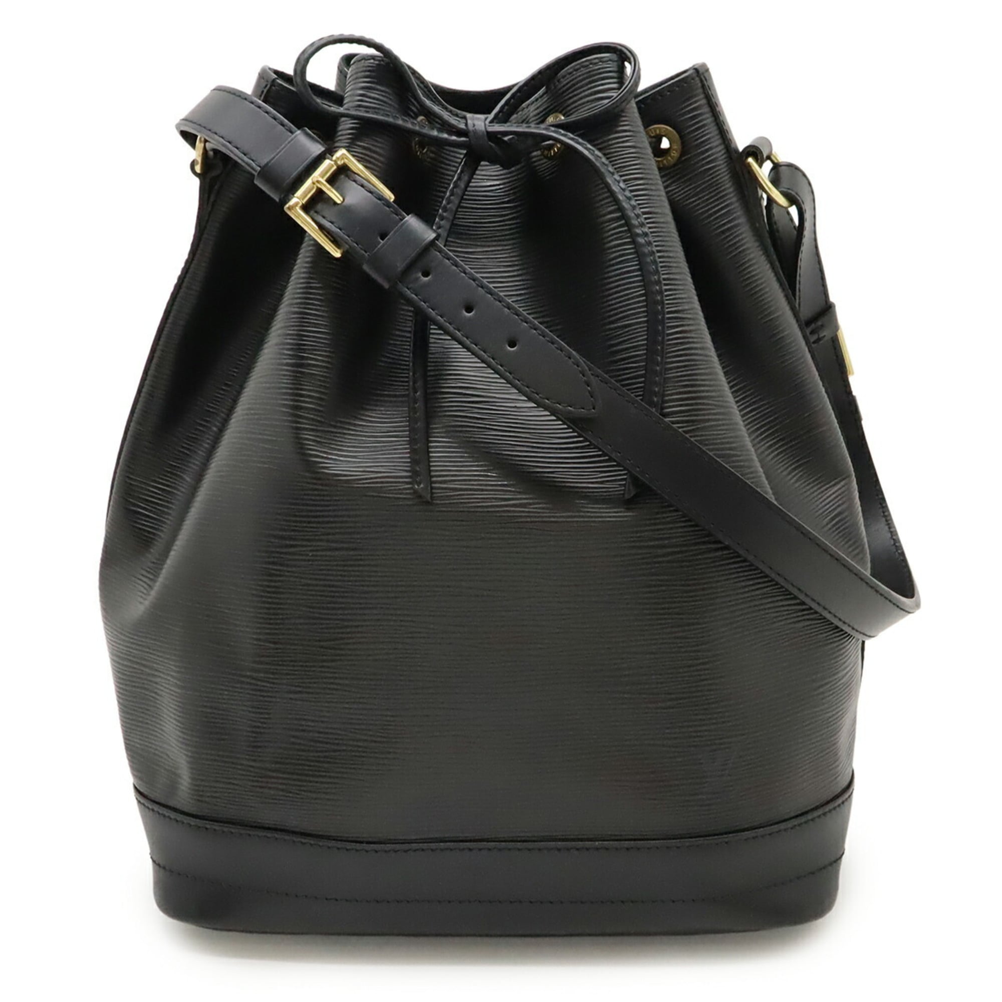 Louis Vuitton Black Noir Epi Leather Shoulder Bag (Pre-Owned)
