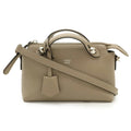 Fendi Beige Grayish Leather Handbag Shoulder Bag (Pre-Owned)