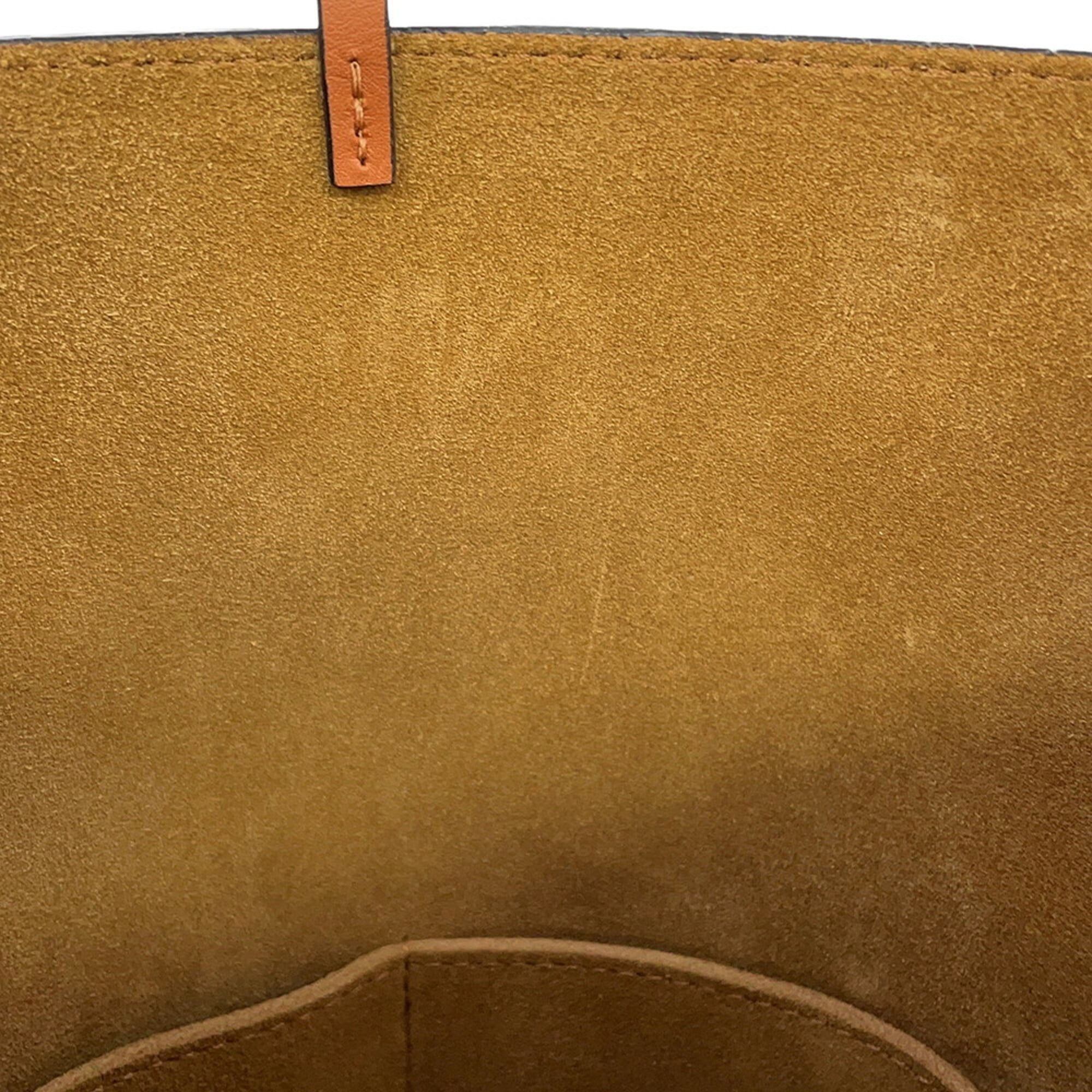 Loewe Brown Light Blue Leather Shoulder Bag (Pre-Owned)