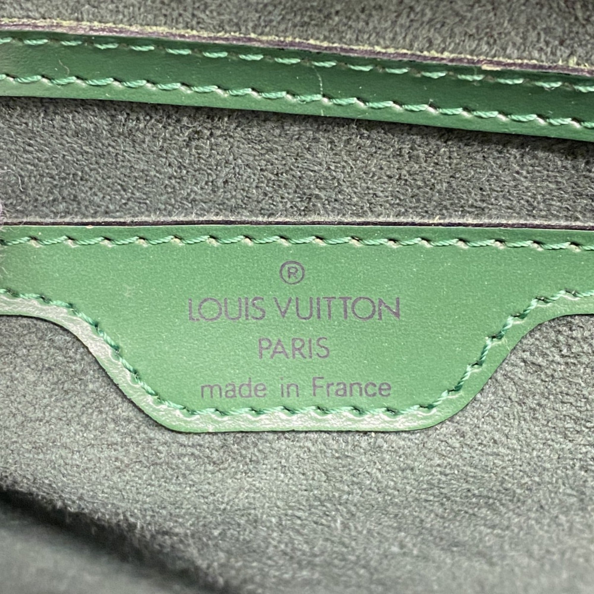 Louis Vuitton Borneo Green Handbag (Pre-Owned)
