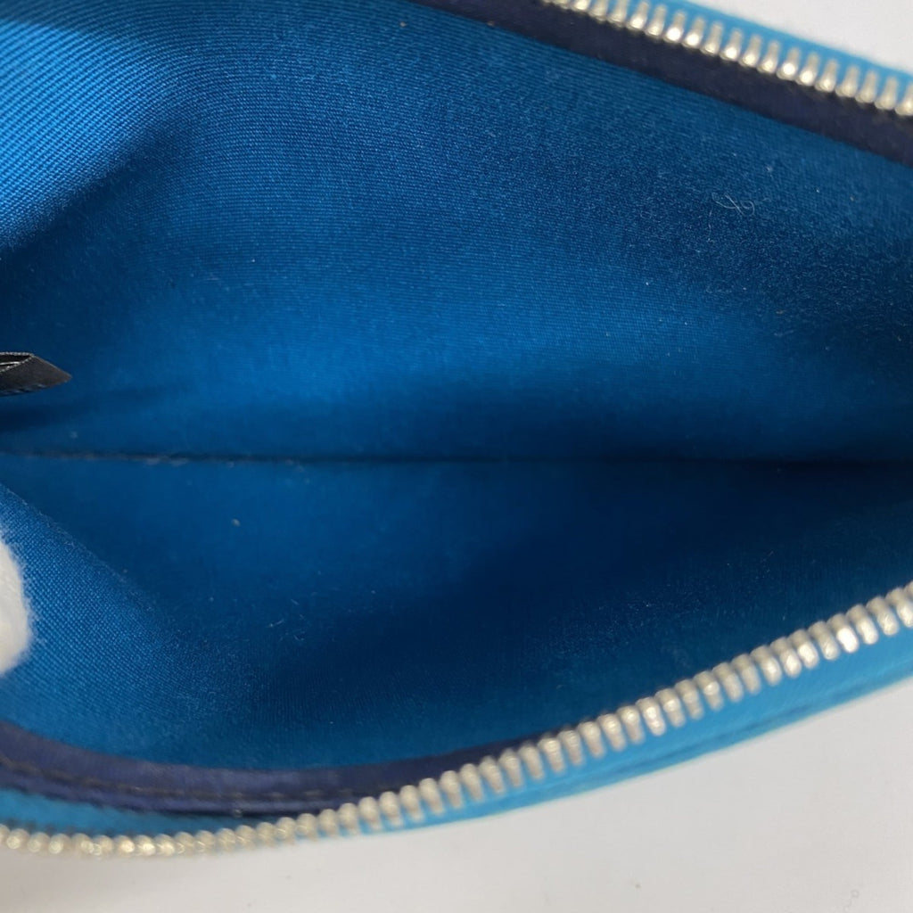 Hermes Blue Natural Toile Officier Handbag (Pre-Owned)