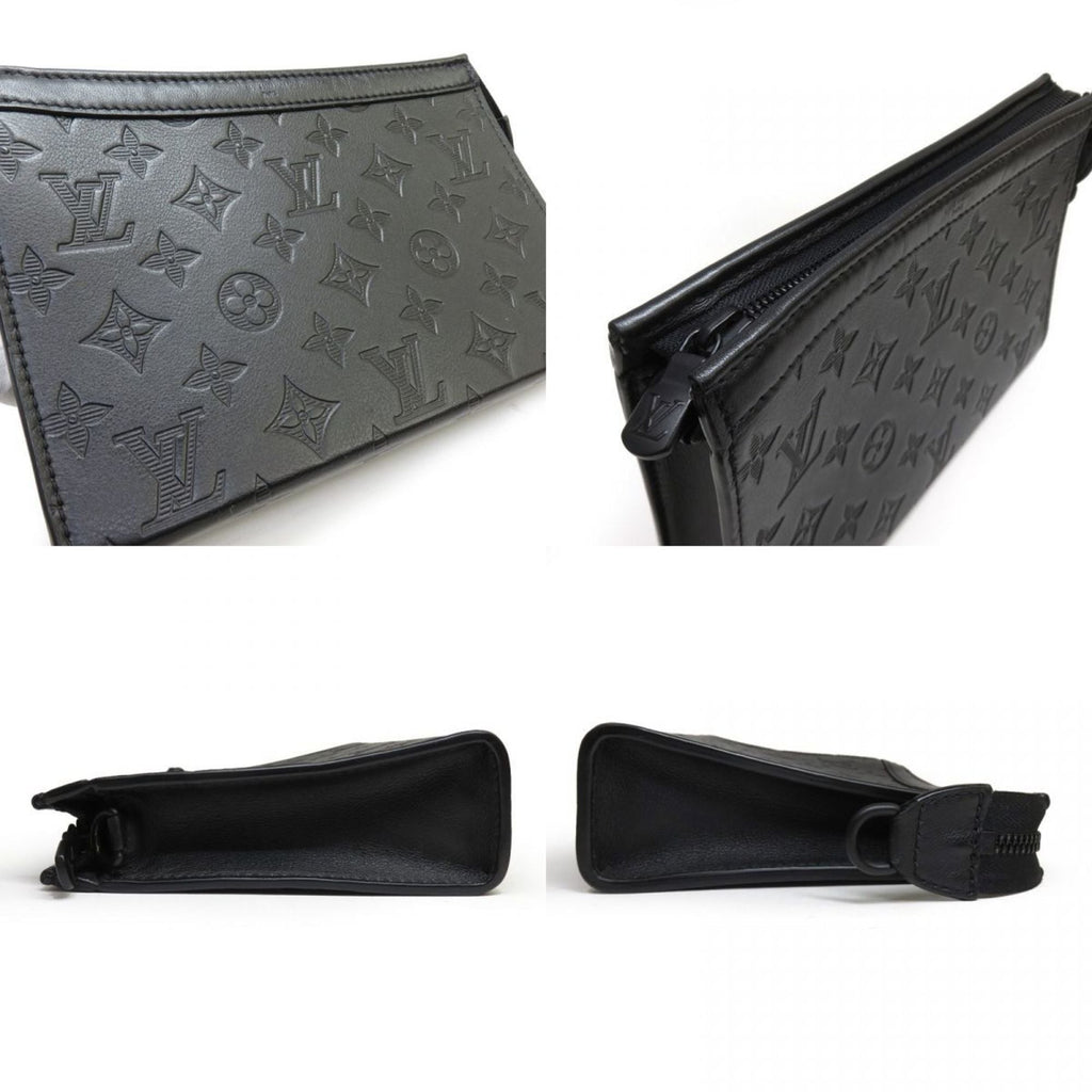 Louis Vuitton Black Monogram Shadow Shoulder Bag (Pre-Owned)
