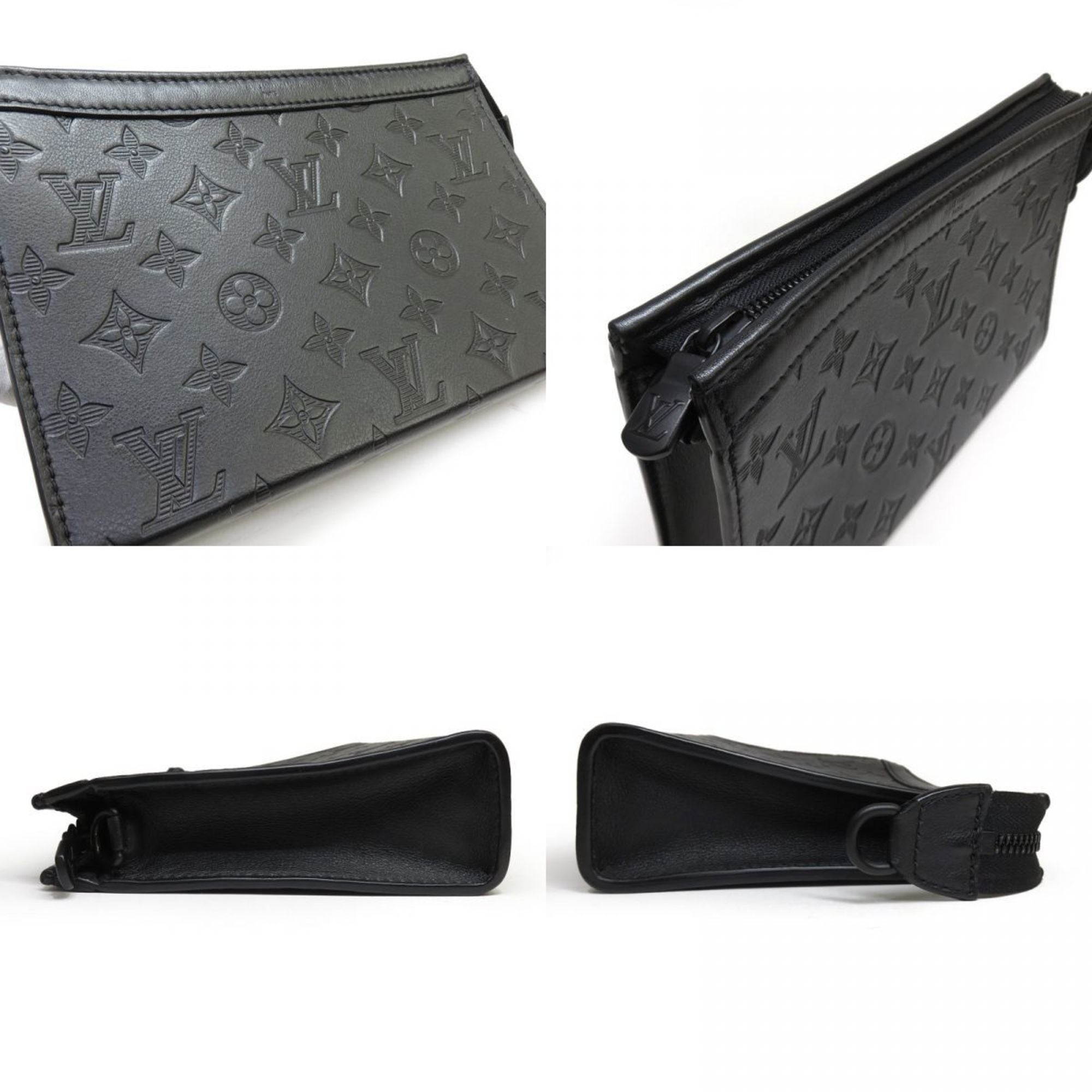 Louis Vuitton Black Monogram Shadow Shoulder Bag (Pre-Owned)
