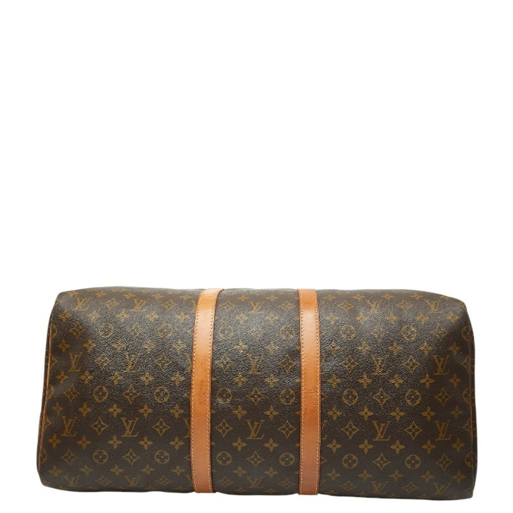 Louis Vuitton Brown Pvc Leather Boston Bag (Pre-Owned)
