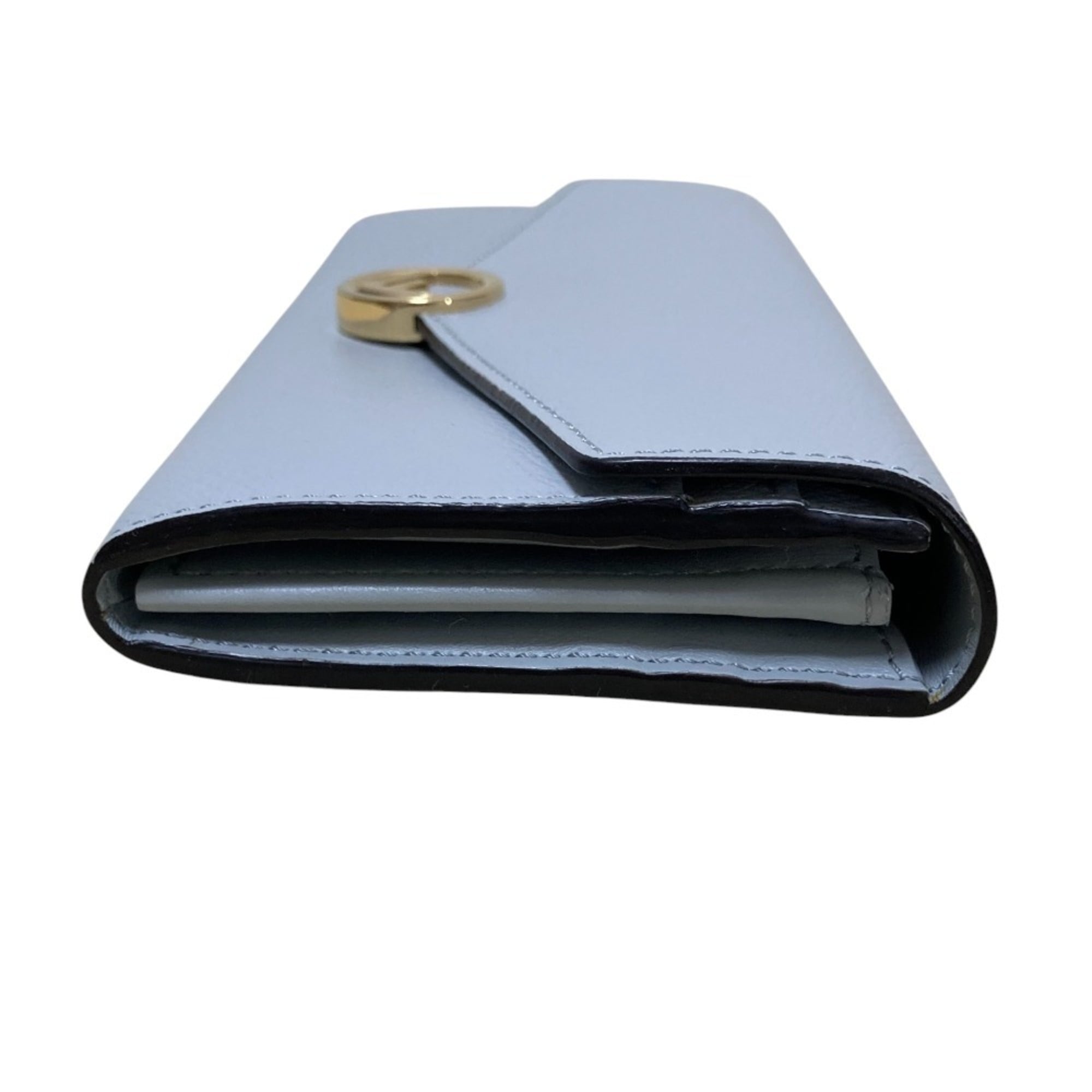 Fendi Light Gray Long Wallet (Bi-Fold) (Pre-Owned)