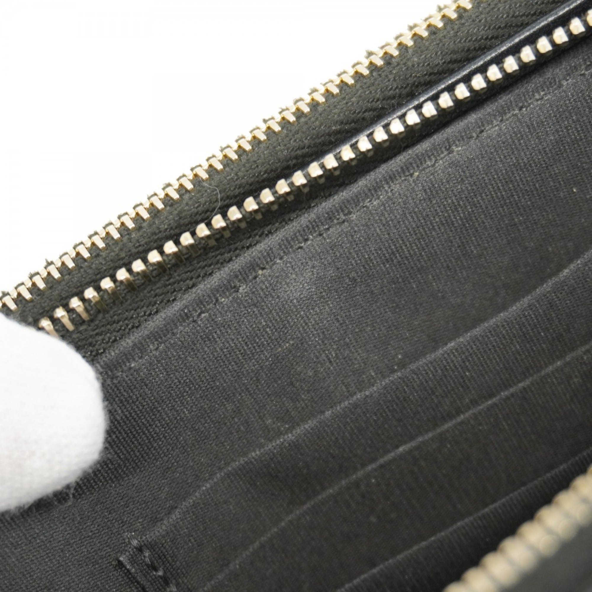 Chanel Black Grained Calfskin Chain/Shoulder Wallet (Pre-Owned)