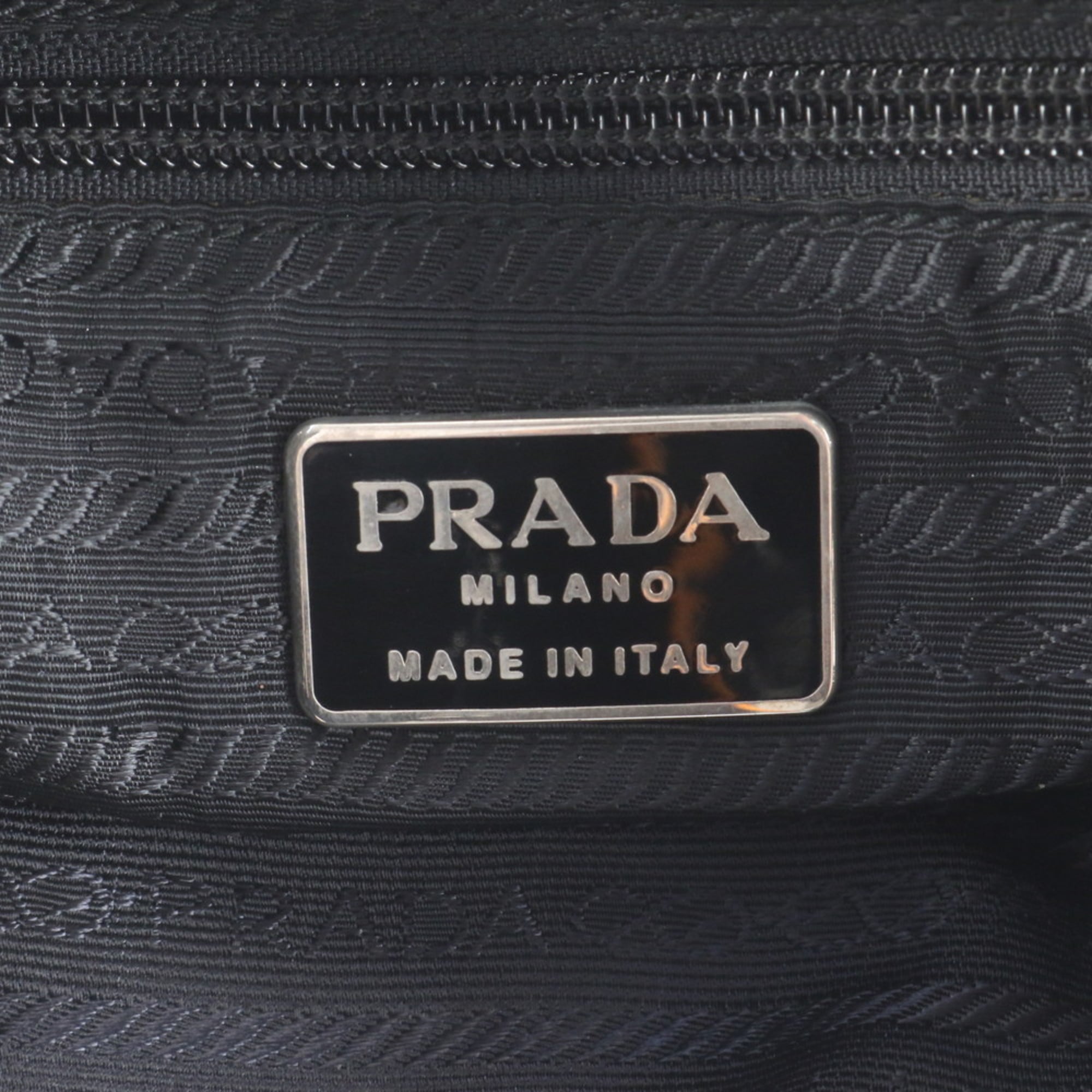 Prada Black Leather Nylon Backpack (Pre-Owned)
