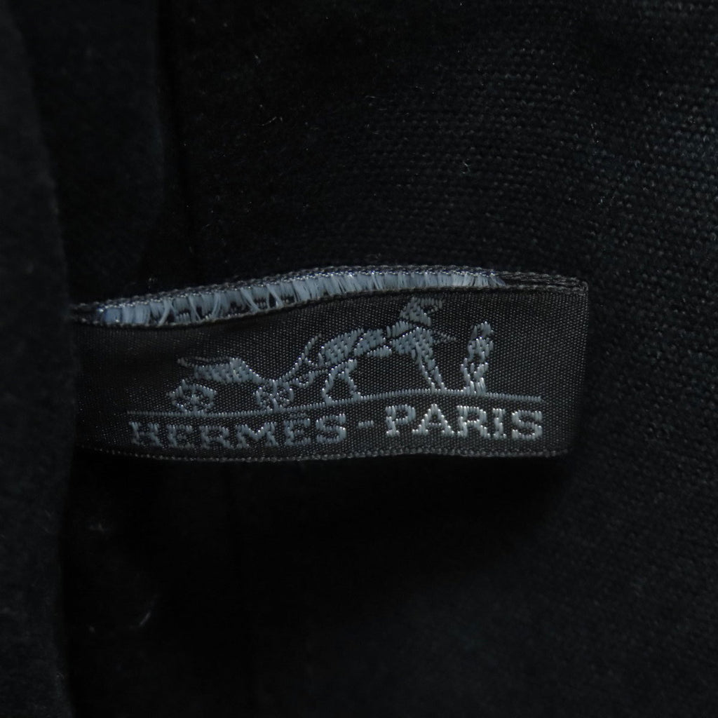 Hermes Black Canvas Handbag (Pre-Owned)