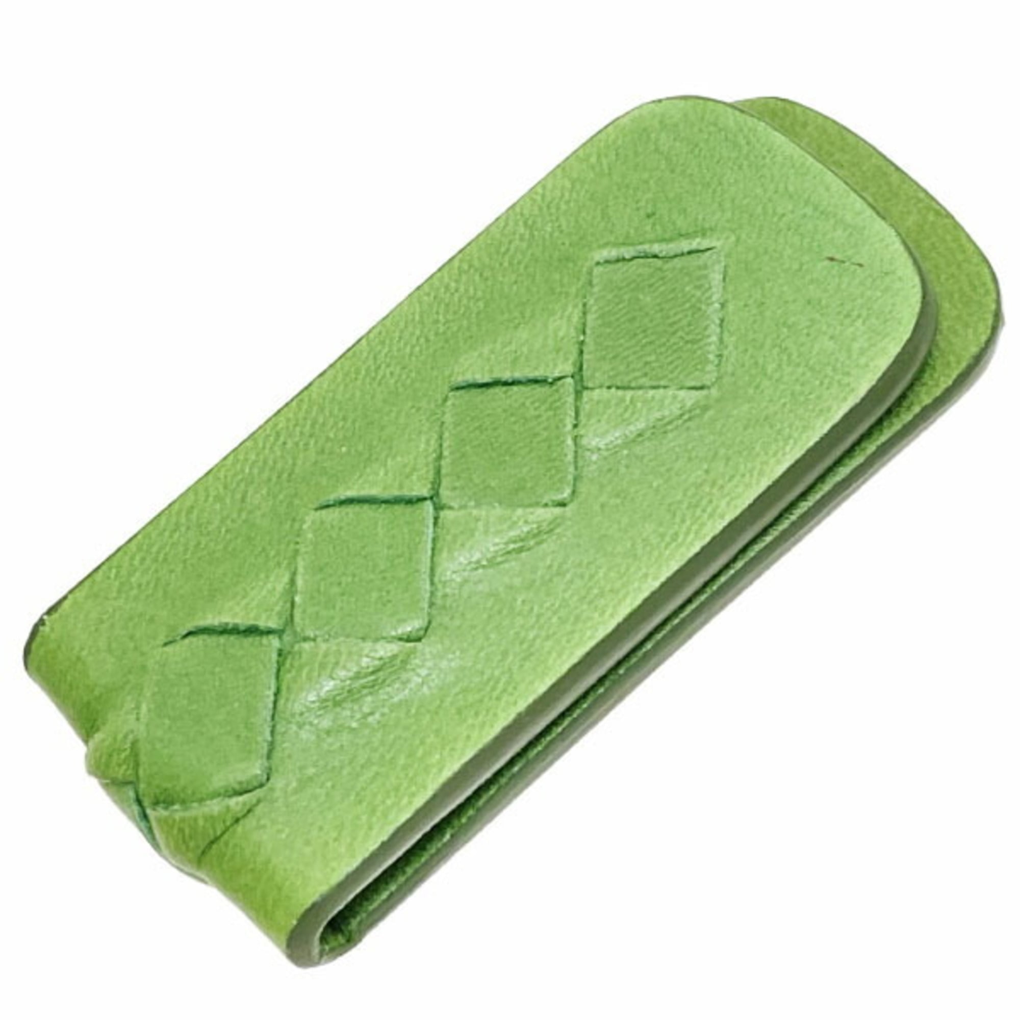 Bottega Veneta Green Leather Money Clip (Pre-Owned)