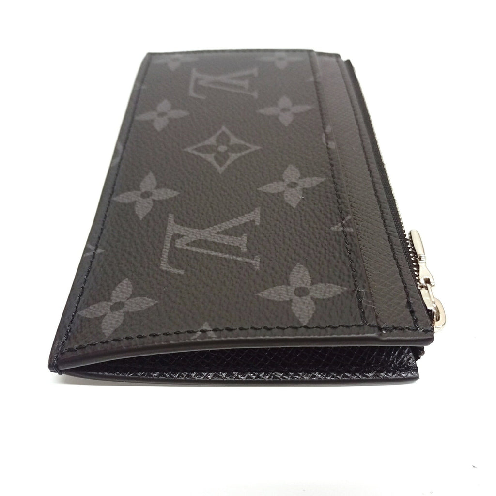 Louis Vuitton Noir Monogram Canvas Taiga Leather Leather Coin Purse/Coin Case (Pre-Owned)