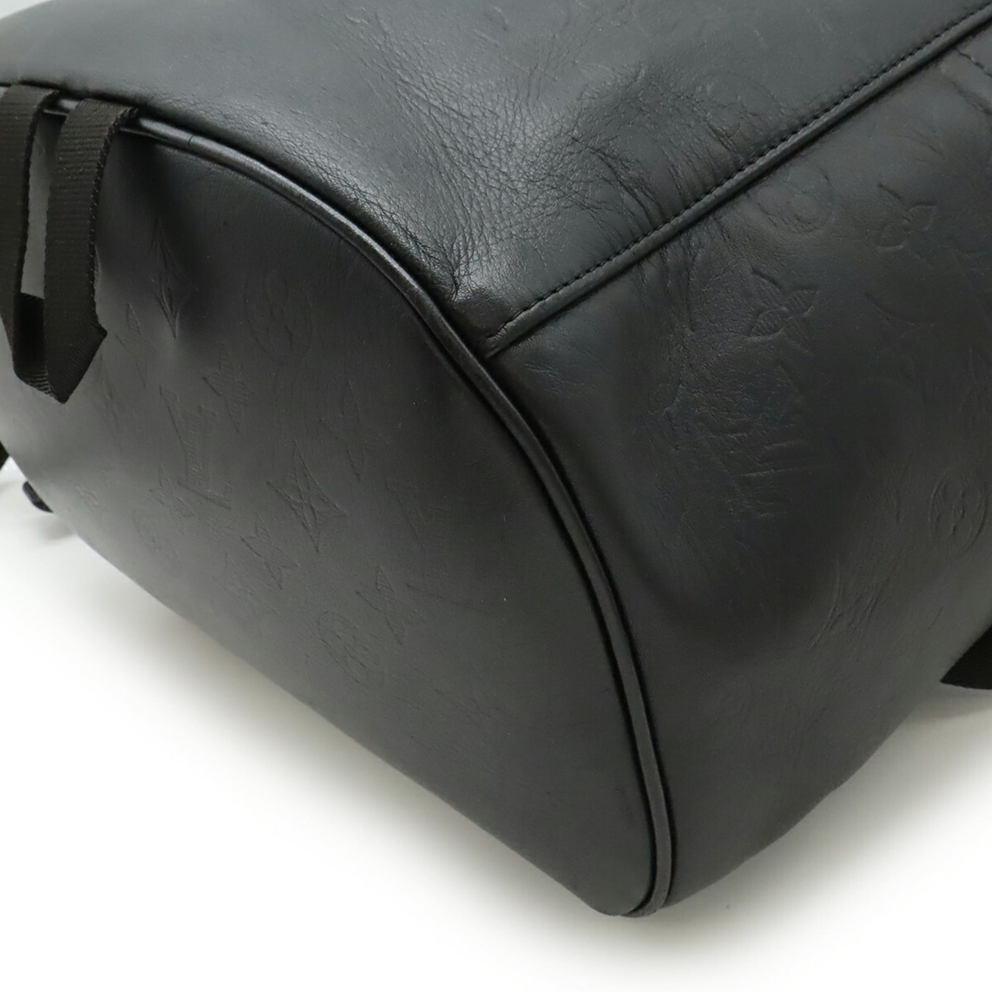 Louis Vuitton Monogram Shadow Black Noir Monogram Shadow Backpack (Pre-Owned)