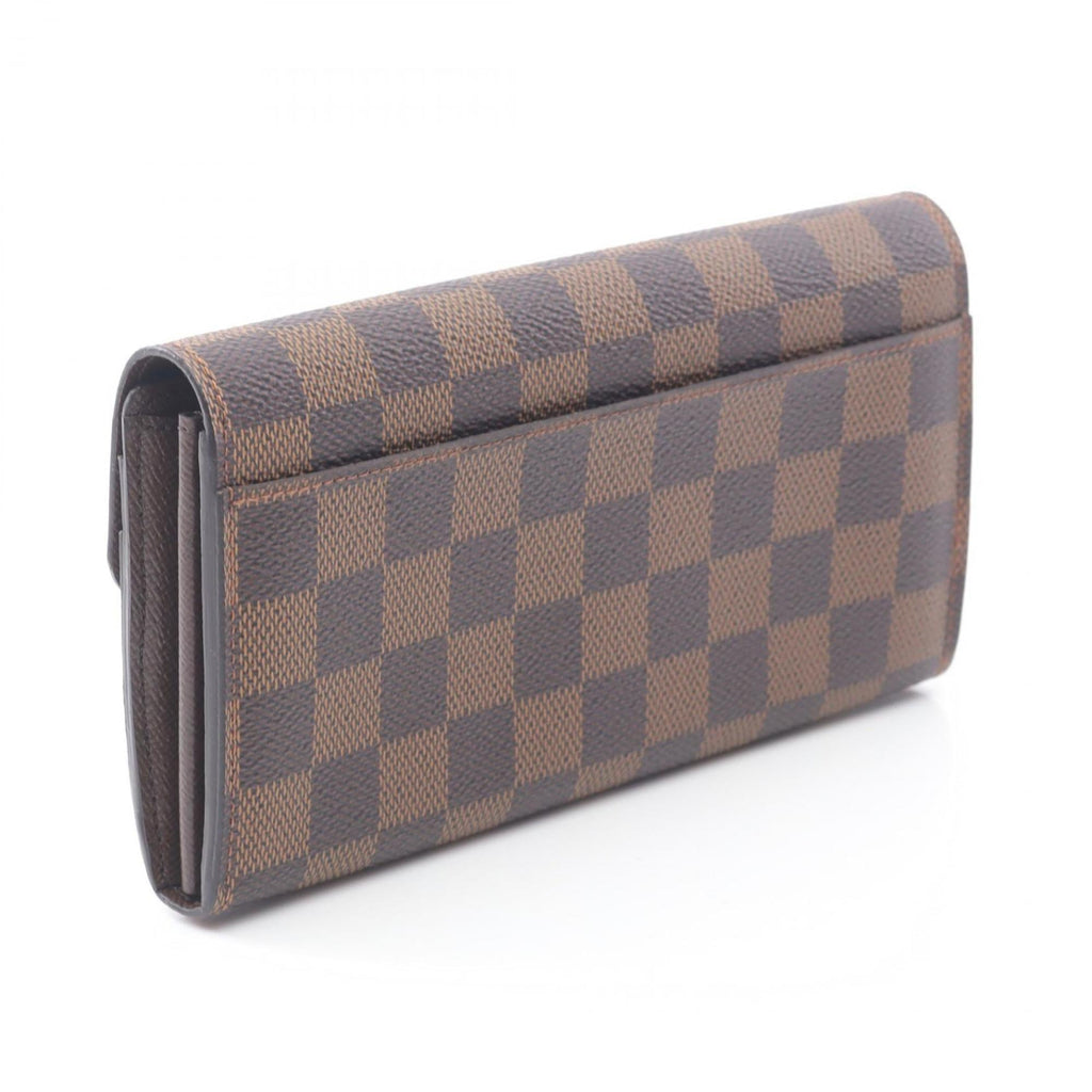 Louis Vuitton Brown Damier Canvas Pvc Leather Long Wallet (Bi-Fold) (Pre-Owned)