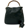 Gucci Black Leather Handbag Shoulder Bag Tote Bag (Pre-Owned)