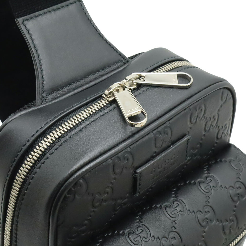 Gucci Black Leather Shoulder Bag (Pre-Owned)