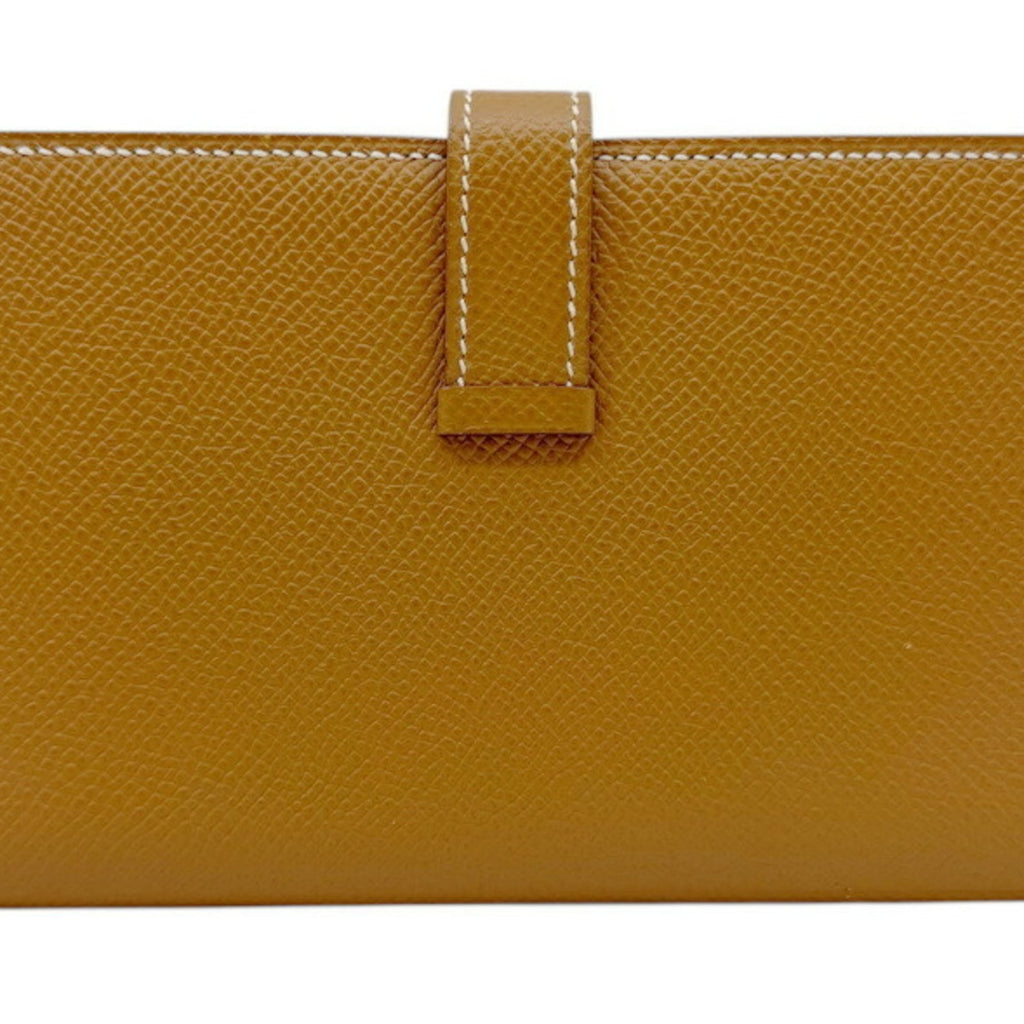 Hermes Gold Epsom Leather Long Wallet (Bi-Fold) (Pre-Owned)