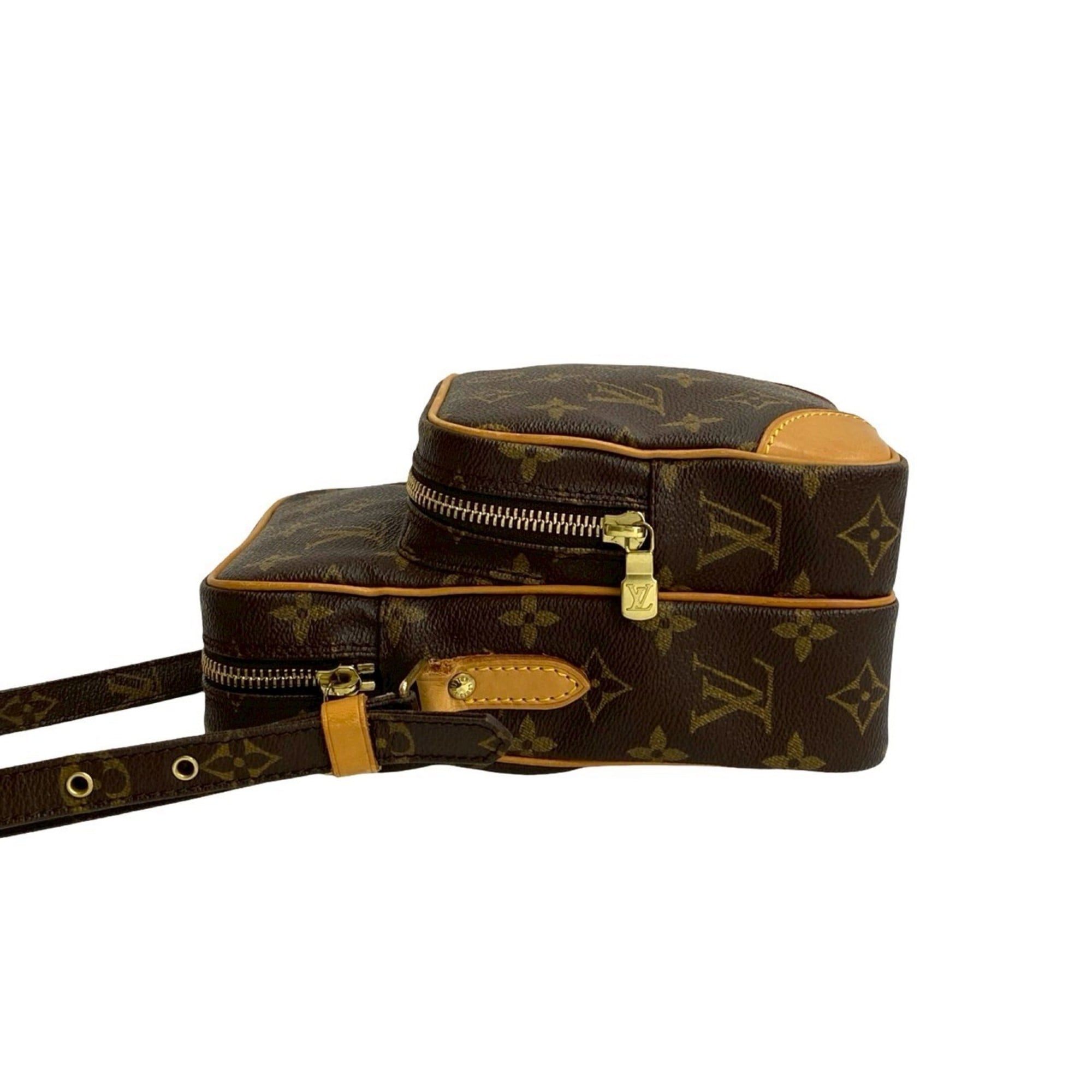 Louis Vuitton Brown Leather Pvc Pochette Shoulder Bag (Pre-Owned)