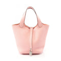 Hermes Pink Taurillon Clemence Leather Handbag (Pre-Owned)