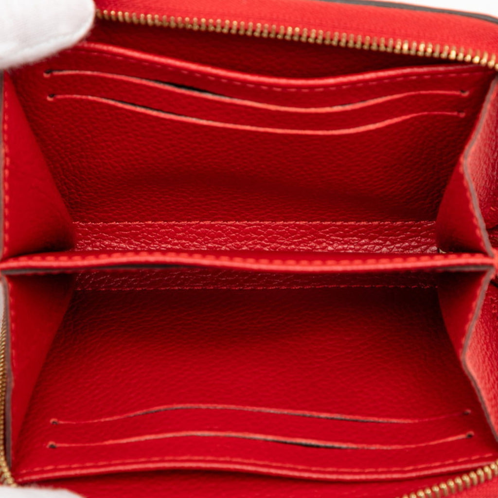 Louis Vuitton Cerise Red Color Leather Coin Purse/Coin Case (Pre-Owned)