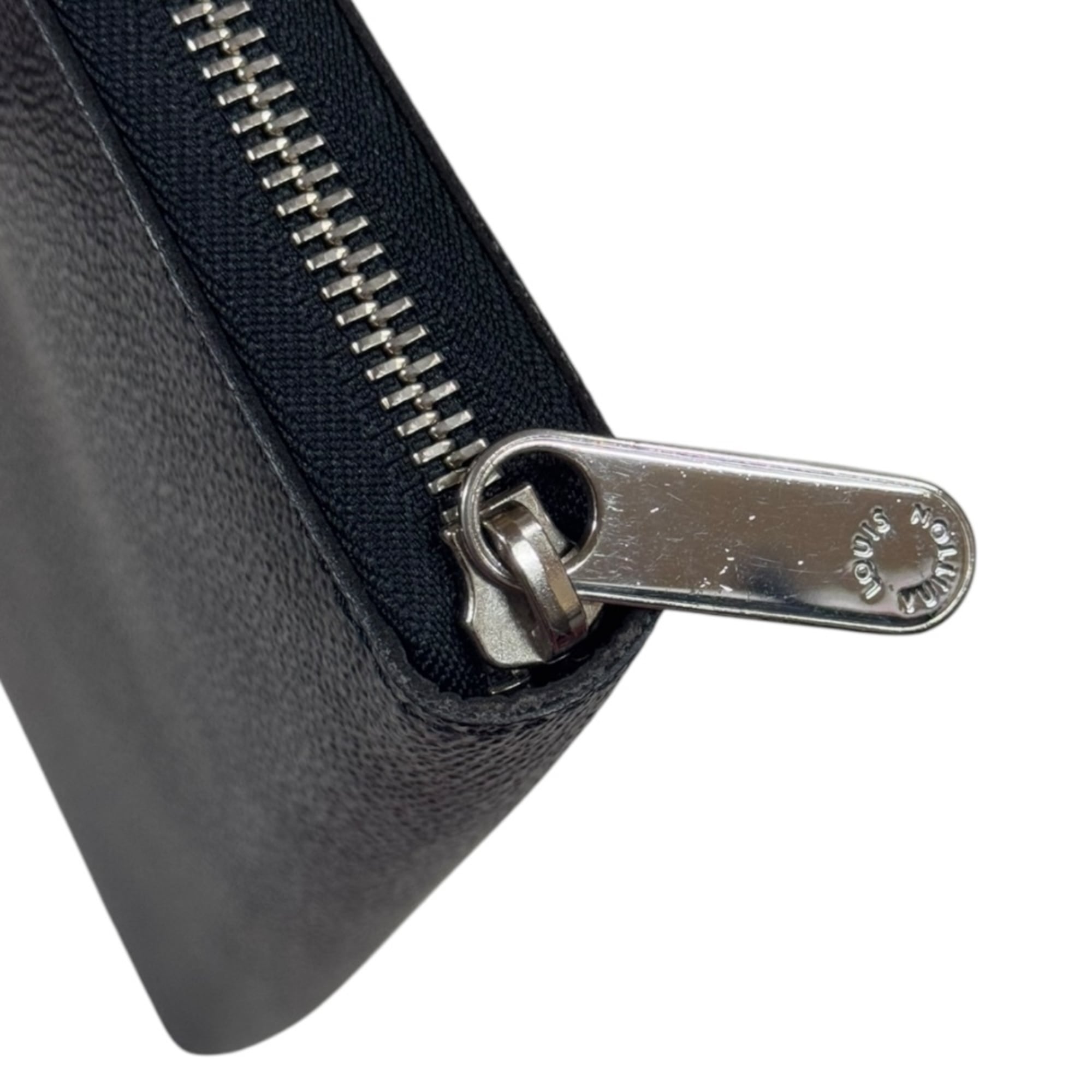 Louis Vuitton Black Gray Damier Graphite Canvas Long Wallet (Bi-Fold) (Pre-Owned)