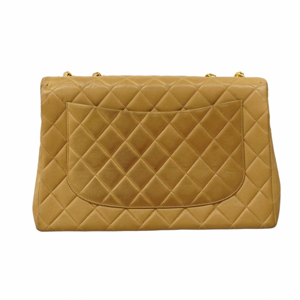 Chanel Beige Leather Shoulder Bag (Pre-Owned)