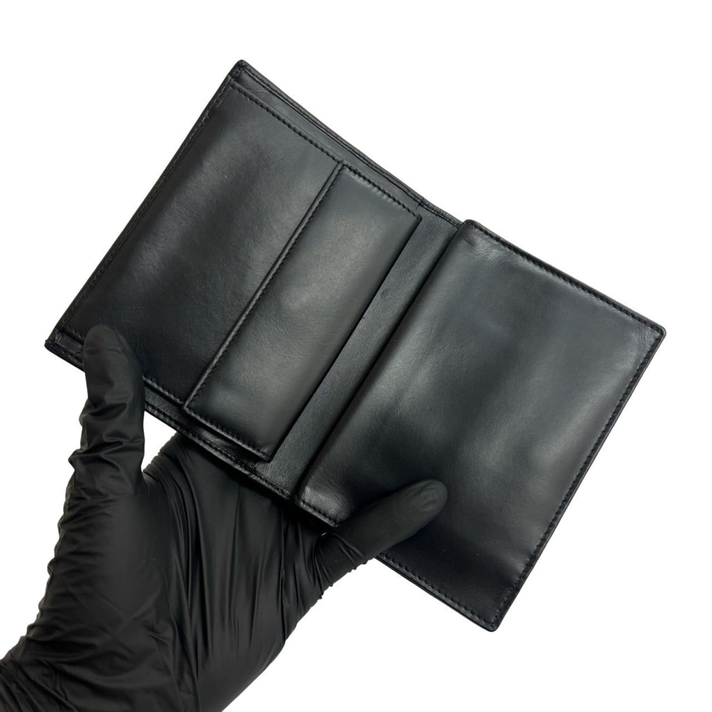 Prada Black Leather Wallet (Bi-Fold) (Pre-Owned)