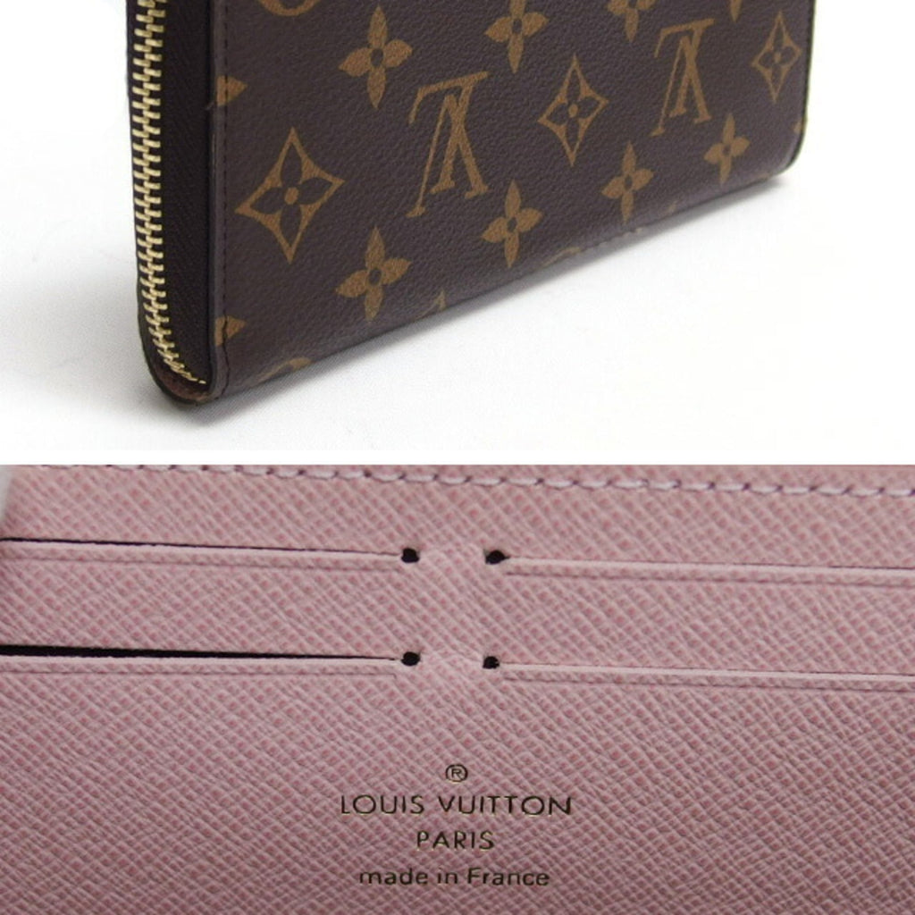 Louis Vuitton Brown Pink Rose Ballerine Monogram Canvas Long Wallet (Bi-Fold) (Pre-Owned)