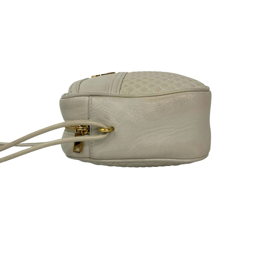 Yves Saint Laurent Gray Leather Pochette Shoulder Bag (Pre-Owned)