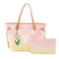 Louis Vuitton Pink Yellow Coated Canvas Monogram Pvc Leather Tote Bag (Pre-Owned)
