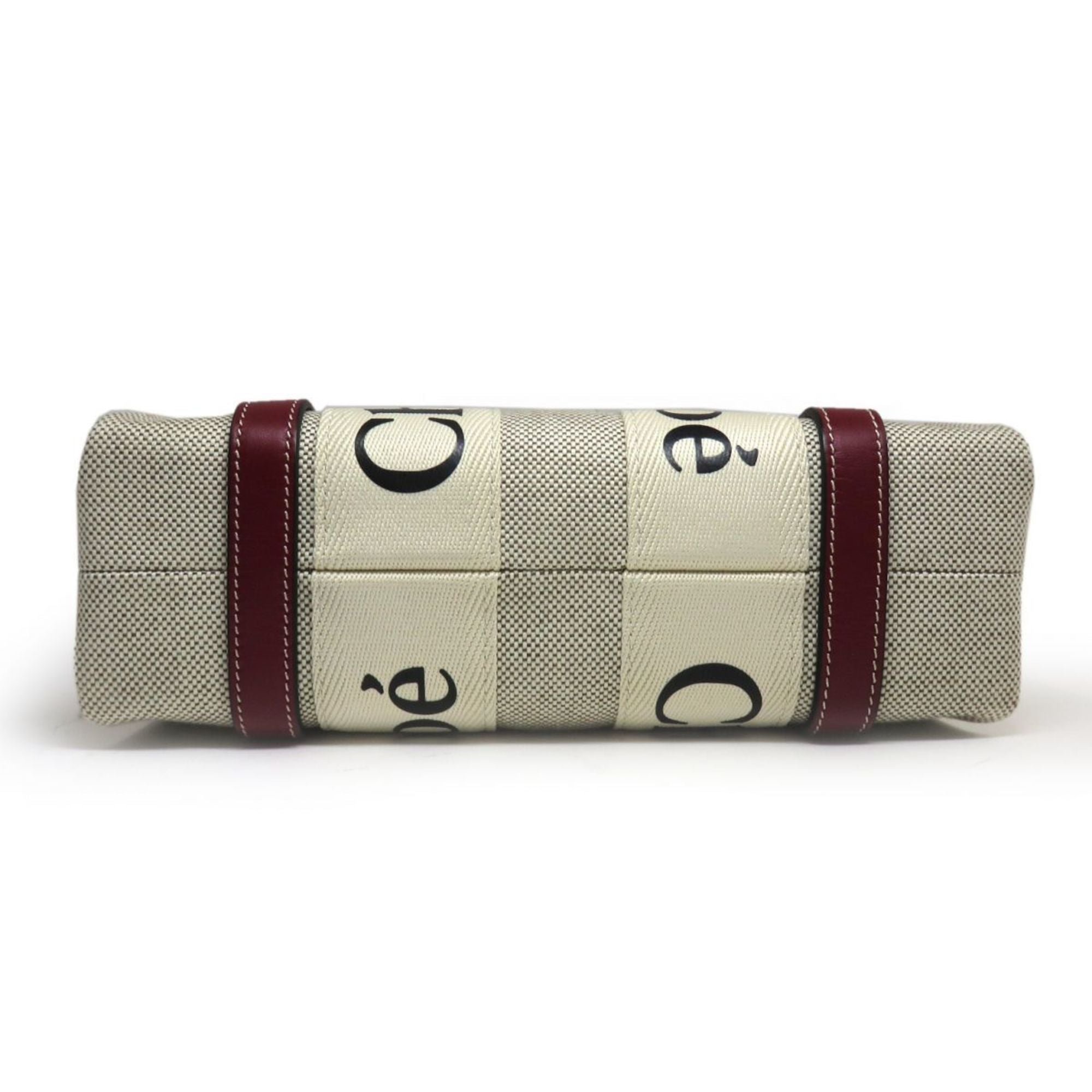 Chloé Beige Red Color Handbag Shoulder Bag (Pre-Owned)