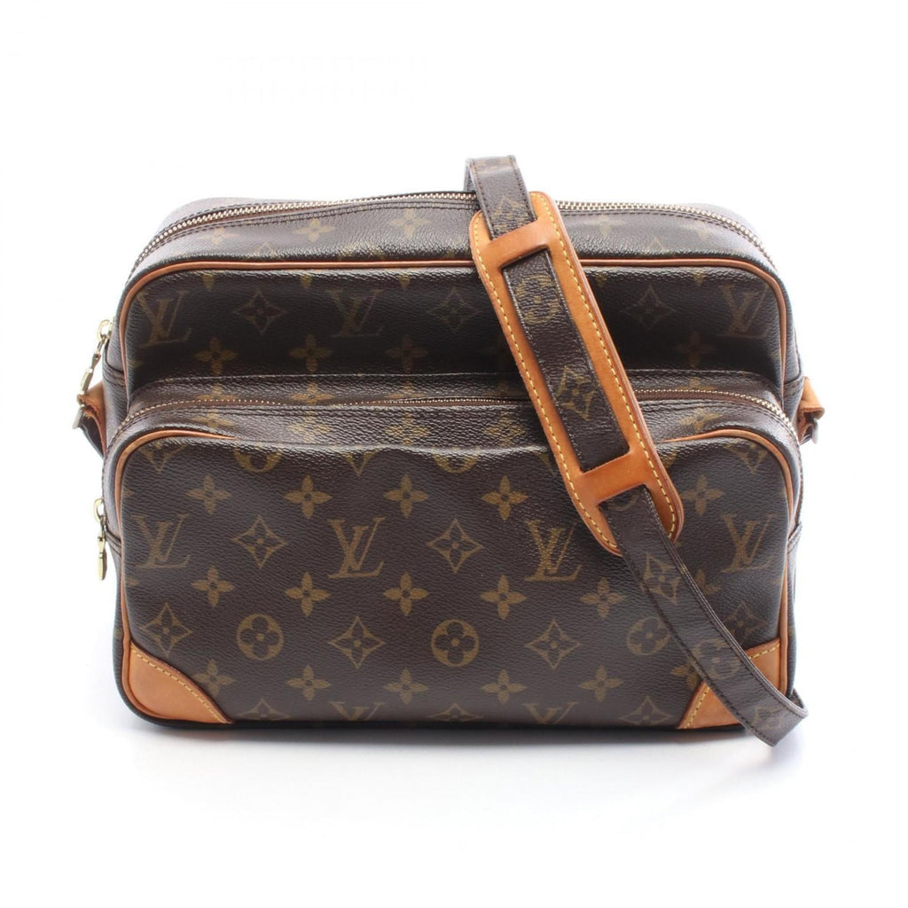 Louis Vuitton Brown Monogram Coated Canvas Leather Shoulder Bag (Pre-Owned)