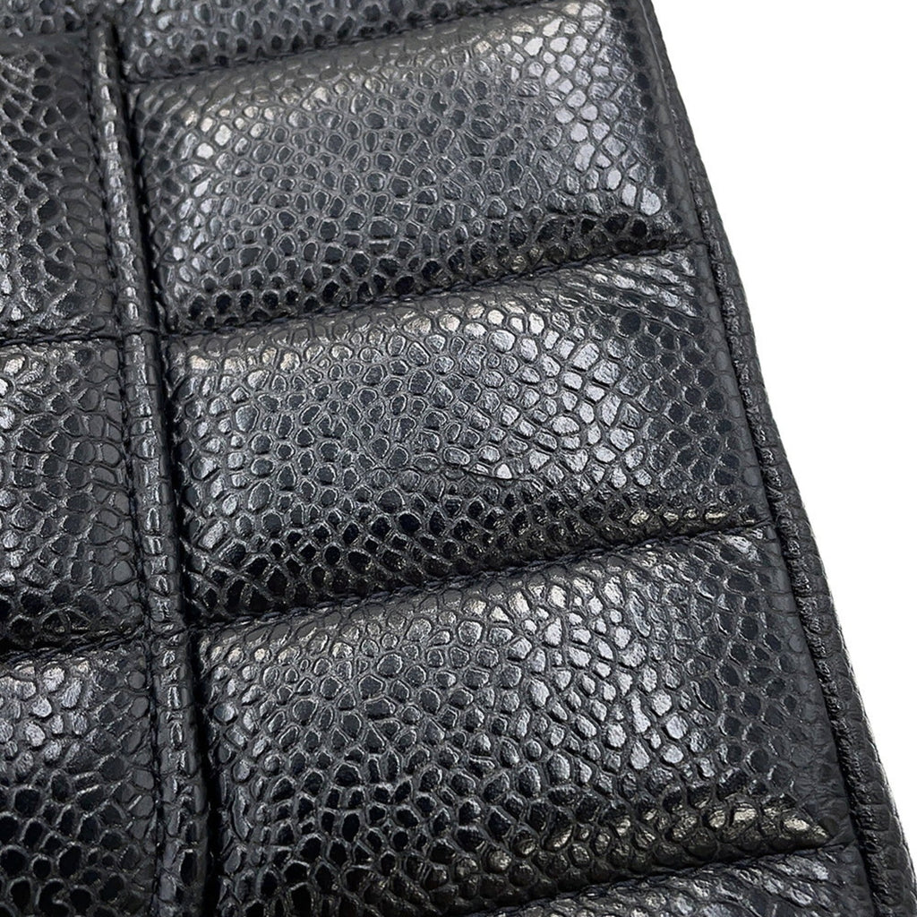 Chanel Black Grained Calfskin Shoulder Bag (Pre-Owned)