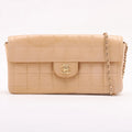 Chanel Beige Leather Shoulder Bag (Pre-Owned)