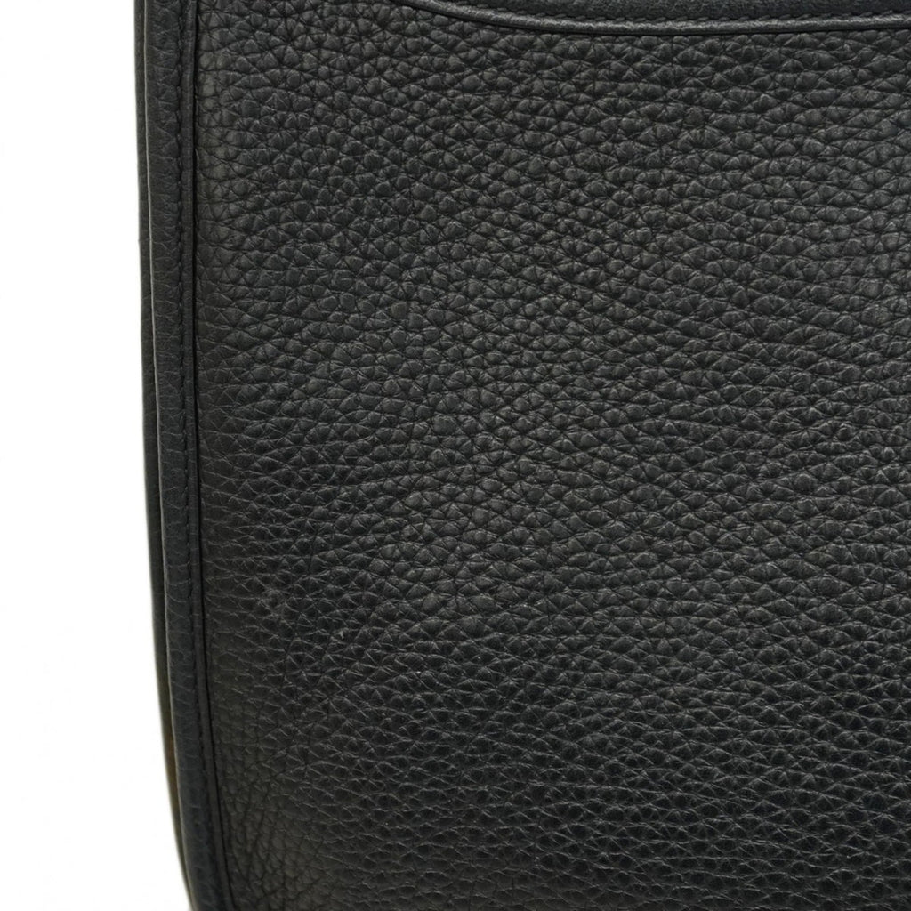Hermes Black Taurillon Clemence Leather Shoulder Bag (Pre-Owned)