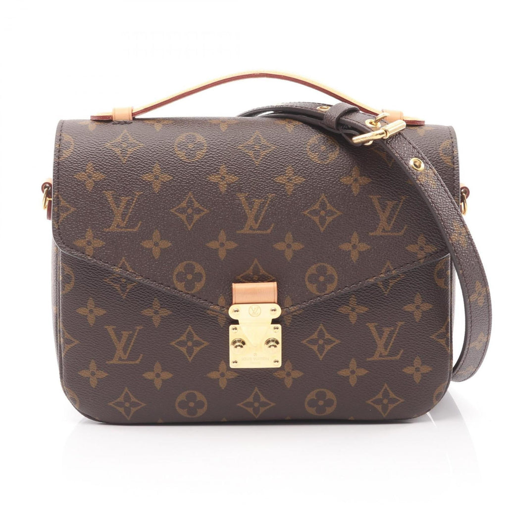 Louis Vuitton Brown Monogram Monogram Leather Handbag Pochette (Pre-Owned)