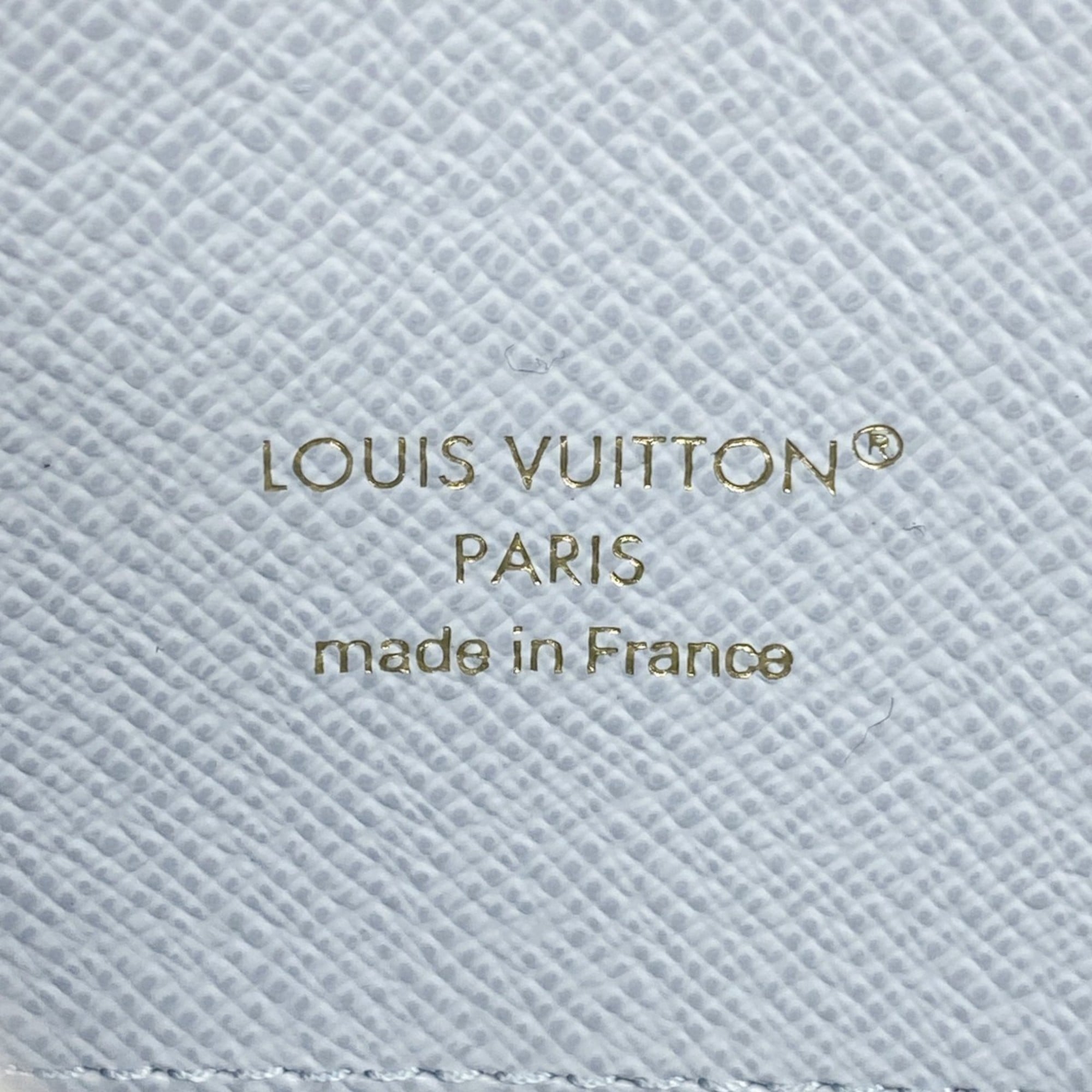 Louis Vuitton Blue Brown Coin Purse/Coin Case (Pre-Owned)