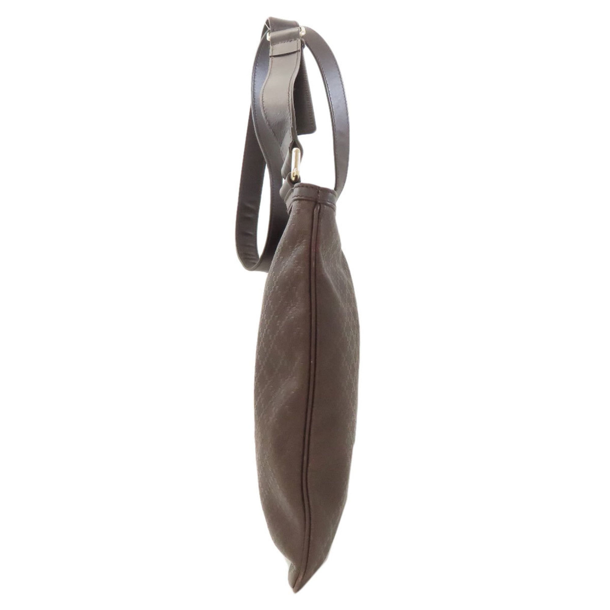 Gucci Brown Leather Shoulder Bag (Pre-Owned)