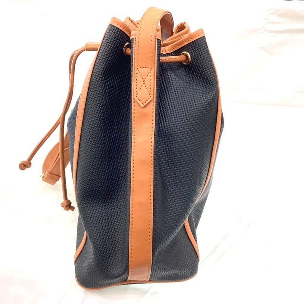 Yves Saint Laurent Black Brown Leather Shoulder Bag (Pre-Owned)