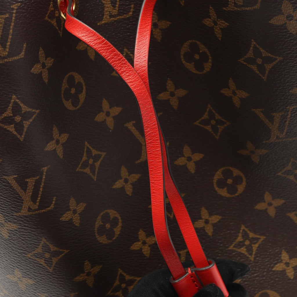 Louis Vuitton Brown Coquelicots Red Color Coated Canvas Monogram Pvc Leather Shoulder Bag (Pre-Owned)