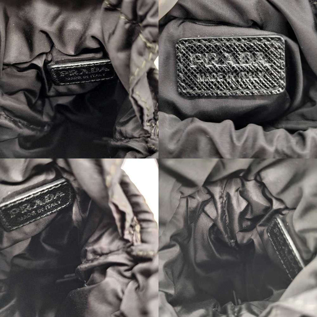 Prada Gray Nylon Pouch (Pre-Owned)