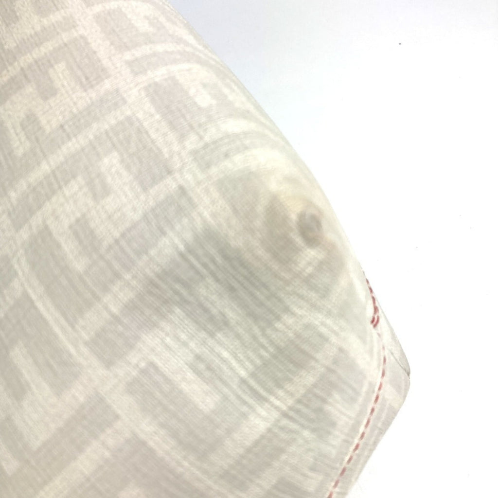 Fendi Zucca Red Color White Zucca Shoulder Bag Tote Bag (Pre-Owned)